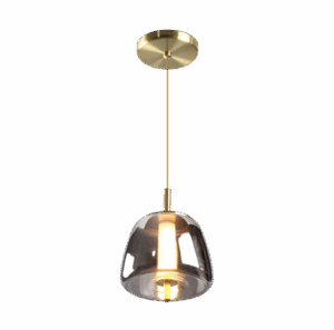 1184/1 PENDENTE PETRA CHAMPAGNE VIDRO CRISTAL 3000K