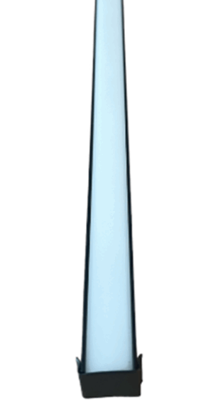 1194/2 PERFIL SOBREPOR SLIM LENTE DIFUSA 2 METROS BRANC - 4PCS