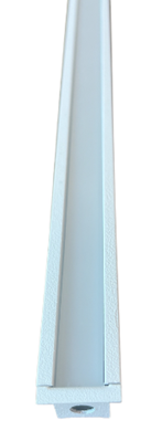 1196/2 PERFIL EMBUTIR SLIM LENTE DIFUSA 2 METROS BRANCO - 4PCS