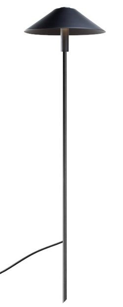 1103/1 BALIZADOR TANO PRETO 350MM CANOPLA 3000K