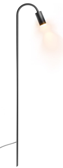 1124/1 BALIZADOR ZOD PRETO 350MM CANOPLA