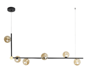 1007/6 PENDENTE PLANET DOURADO ONO GLOBO CRAVADO 120MM