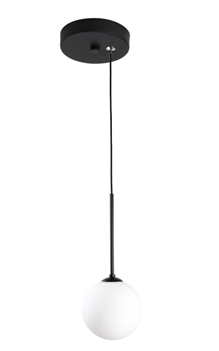 1018/1 PENDENTE BLOWN BRANCO VIDRO LEITOSO 120MM