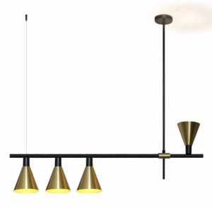 804/4 PENDENTE MADRI DOURADO POLIDO