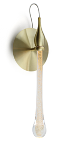 852/1 ARANDELA SHINE DOURADO ESCOVADO 3000K