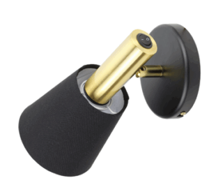 885/1 ARANDELA TORCIA BRANCO CUPULA CRU