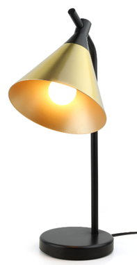 991/1 LUMINARIA DE MESA MALTA DOURADO ONO